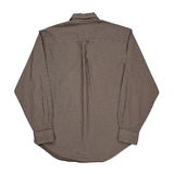 Nautica Checked Shirt - Medium Brown Cotton