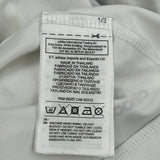 Adidas Football Shirt - Medium White Polyester