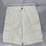 Levis Cargo Shorts - 34W 11L White Cotton