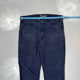 Carhartt Carpenter Pants - 36W 32L Blue Cotton Blend