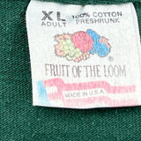 Native American Inspired Design Fruit Of The Loom Graphic T-Shirt - XL Green Cotton