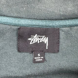 Stussy Collared Rugby Shirt - Small Burgundy Cotton