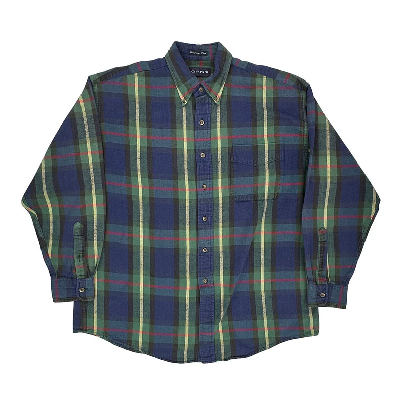 Gant Checked Flannel Shirt - Large Multicoloured Cotton
