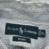 Blake Ralph Lauren Checked Shirt - XL Blue Cotton