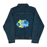 Age 8-10 Disney Cartoon Denim Jacket - Medium Blue Cotton