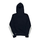 Reverse Weave Champion Spellout Hoodie - Large Black Cotton