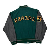 Tigger Disney Cartoon Varsity Jacket - Large Green Polyester