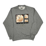 Grumpy Disney Cartoon Sweatshirt - Large Grey Cotton Blend