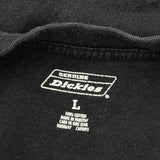 Dickies T-Shirt - Large Black Cotton