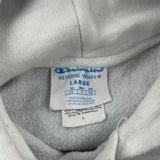 Reverse Weave Champion Hoodie - Large Grey Cotton