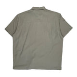 Chaps Ralph Lauren Short Sleeve Shirt - XL Gray Polyester