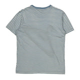Polo By Ralph Lauren Striped T-Shirt - Medium Blue Cotton