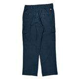 Dickies Cargo Trousers - 35W 30L Navy Cotton