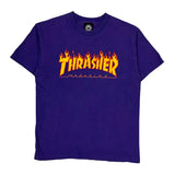 Magazine Thrasher Graphic T-Shirt - Medium Purple Cotton