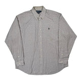 Blake Ralph Lauren Checked Shirt - XL Cream Cotton
