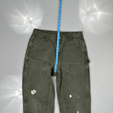 Carhartt Double Knee Carpenter Trousers - 34W 34L Green Cotton