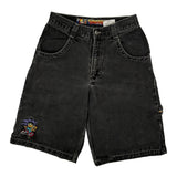 Unbranded Cartoon Denim Shorts - 26W UK 6 Black Denim