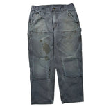 Carhartt Carpenter Trousers - 34W 30L Grey Cotton