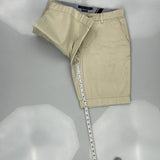 Tommy Hilfiger Chino Shorts - 32W 10L Beige Cotton