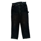 Dickies Carpenter Carpenter Trousers - 32W 30L Black Cotton