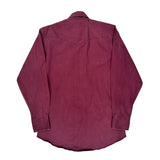 Wrangler Shirt - Large Burgundy Cotton
