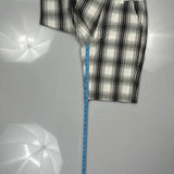 Southpole Checked Shorts - 28W 11L Black & White Cotton