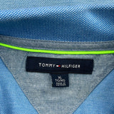 Tommy Hilfiger Striped Polo Shirt - XL Blue Cotton