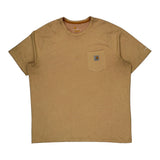 Carhartt T-Shirt - 2XL Beige Cotton