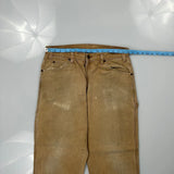 Dickies Carpenter Pants - 32W 31L Brown Cotton