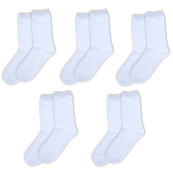 Kids Socks 5-Pack: Organic Cotton Crew Socks