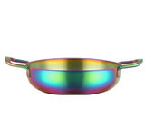 Anygleam Stock Pot Rainbow no.0-L Stainless Steel HotPot Without Lid Single-Layer Cooking Soup Noodle Sea Food Home Kitchen Restaurant Tools