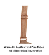 Cocoa-Underwired Silk & Organic Cotton Full Cup Bra with removable paddings