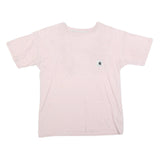 CARHARTT Womens Pink T-Shirt M Short Sleeve Crew Neck Pocket Logo Casual