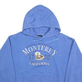 PRAIRIE MOUNTAIN Mens Blue Monterey California Cotton Blend Hoodie 2XL Casual