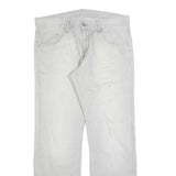CARHARTT Mens Jeans White Relaxed Straight Denim Light W38 L34 Workwear