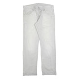 CARHARTT Mens Jeans White Relaxed Straight Denim Light W38 L34 Workwear