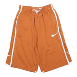 NIKE Mens Orange Sports Casual Shorts S W26 Polyester Athletic