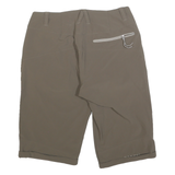 MAMMUT Womens Casual Beige Shorts UK 12 W28 Polyester Blend Relaxed Fit Button