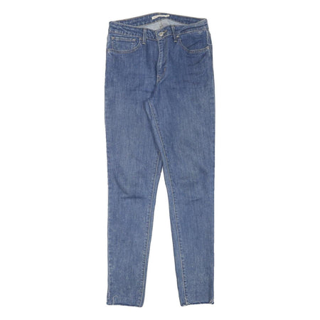 LEVI'S Womens Slim Blue Denim Jeans W29 L31 Cotton Blend Zip Skinny Fit