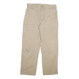 CARHARTT Mens Loose Beige Cotton Blend Workwear Trousers W38 L34 Utility Pocket
