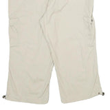 Womens Beige Cargo Shorts UK 16 W34 Cotton Blend Casual Utility Summer