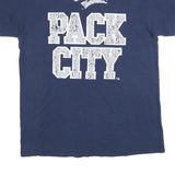 DELTA Mens Blue Nevada Wolf Pack Graphic T-Shirt L Short Sleeve Crew Neck