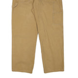 DICKIES Mens Cotton Blend Beige Regular Fit Straight Leg Trousers W36 L29