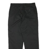 DUNLOP Mens Polyester Blend Black Regular Fit Straight Leg Trousers W33 L29