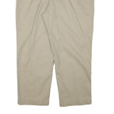 DICKIES Mens Regular Fit Beige Cotton Blend Straight Leg Trousers W42 L28