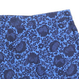 BODEN Womens Blue & Navy Floral Mini Linen Button Skirt UK 12 Stylish Summer
