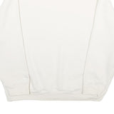 ADIDAS Womens White Sweatshirt Crew Neck UK 18 Cotton Pullover Classic Fit