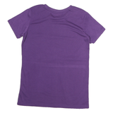 CARHARTT Womens Purple Plain T-Shirt M Short Sleeve Crew Neck Pocket