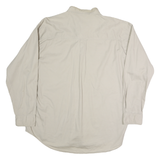 CHAPS RALPH LAUREN Mens Beige XL Cotton Button Down Shirt Classic Fit