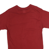 RUSSELL ATHLETIC Mens Red T-Shirt M Short Sleeve Crew Neck Plain Cotton Casual